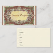 , Art Deco, Victoriaans, Visitekaartje (Voorkant / Achterkant)