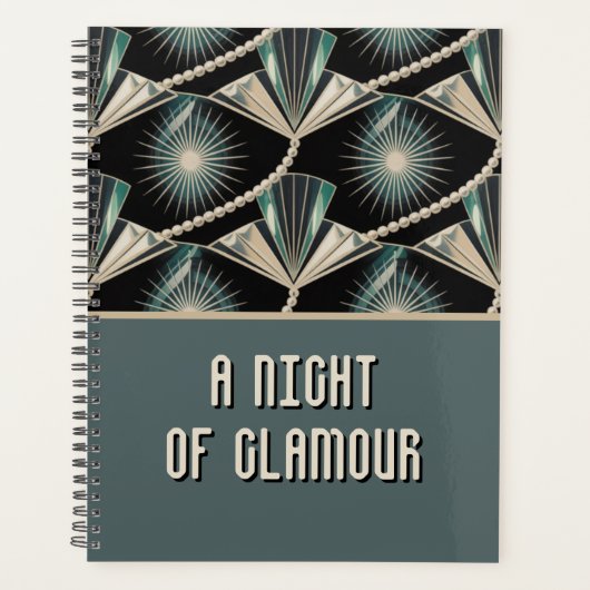 Art Deco-viering | Parel & Zonnebruiloft Planner (Voorkant)