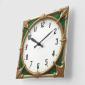 Art Deco Vierkante Klok (Hoek)