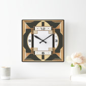 Art Deco Vierkante Klok (Huis)
