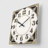 Art Deco Vierkante Klok (Hoek)