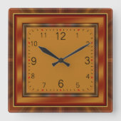 Art Deco Vierkante Klok (Voorkant)