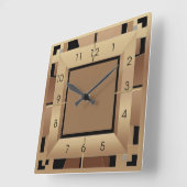 Art Deco Vierkante Klok (Hoek)