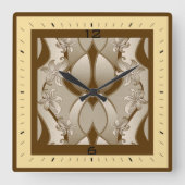 Art Deco Vierkante Klok (Voorkant)