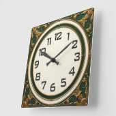 Art Deco Vierkante Klok (Hoek)