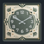 Art Deco Vierkante Klok<br><div class="desc">Geweldig klokontwerp. Je zult het leuk vinden als anderen. U kunt dit ontwerp vrij gebruiken voor andere producten die u wilt of om jouw tekst aan te passen en toe te voegen. Volg me voor meer. Met vriendelijke groet. Een leuke dag.</div>