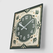 Art Deco Vierkante Klok (Hoek)