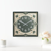 Art Deco Vierkante Klok (Huis)