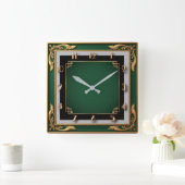 Art Deco Vierkante Klok (Huis)