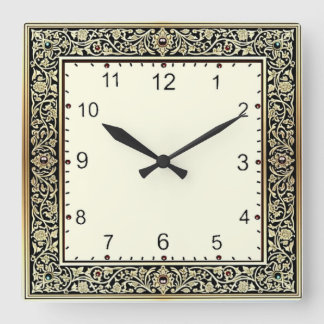 Art Deco Vierkante Klok