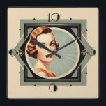 Art Deco Vierkante Klok<br><div class="desc">Geweldig klokontwerp. U zult van het houden zoals anderen. U kunt dit ontwerp vrij gebruiken voor ander product u houdt van of om jouw tekst aan te passen en toe te voegen. Volg me voor meer. Met vriendelijke groet. Een leuke dag.</div>