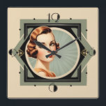 Art Deco Vierkante Klok<br><div class="desc">Geweldig klokontwerp. U zult van het houden zoals anderen. U kunt dit ontwerp vrij gebruiken voor ander product u houdt van of om jouw tekst aan te passen en toe te voegen. Volg me voor meer. Met vriendelijke groet. Een leuke dag.</div>