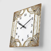 Art Deco Vierkante Klok (Hoek)