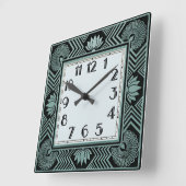 Art Deco Vierkante Klok (Hoek)