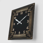 Art Deco Vierkante Klok (Hoek)