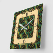 Art Deco Vierkante Klok (Hoek)