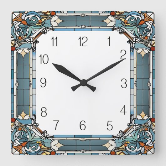 Art Deco Vierkante Klok (Voorkant)