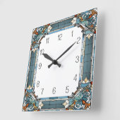 Art Deco Vierkante Klok (Hoek)