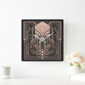 Art Deco Vierkante Klok (Huis)