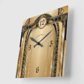 Art Deco Vierkante Klok (Hoek)