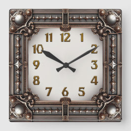 Art Deco Vierkante Klok