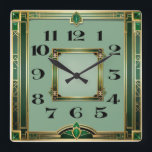 Art Deco Vierkante Klok<br><div class="desc">Geweldig klokontwerp. Je zult het leuk vinden als anderen. U kunt dit ontwerp vrij gebruiken voor andere producten die u wilt of om jouw tekst aan te passen en toe te voegen. Volg me voor meer. Met vriendelijke groet. Een leuke dag.</div>