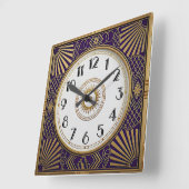 Art Deco Vierkante Klok (Hoek)