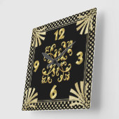 Art Deco Vierkante Klok (Hoek)