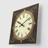 Art Deco Vierkante Klok (Hoek)