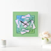 Art Deco Vierkante Klok (Huis)