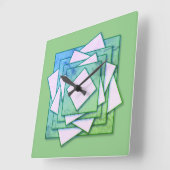 Art Deco Vierkante Klok (Hoek)