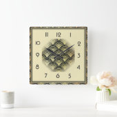 Art Deco Vierkante Klok (Huis)