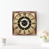 Art Deco Vierkante Klok (Huis)