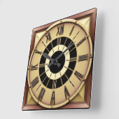 Art Deco Vierkante Klok (Hoek)