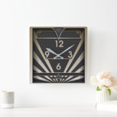 Art Deco Vierkante Klok (Huis)