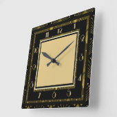 Art Deco Vierkante Klok (Hoek)