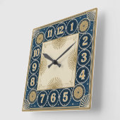 Art Deco Vierkante Klok (Hoek)