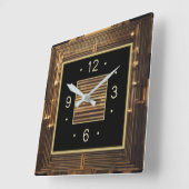 Art Deco Vierkante Klok (Hoek)