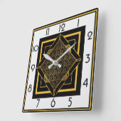 Art Deco Vierkante Klok (Hoek)