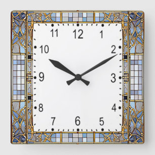 Art Deco Vierkante Klok
