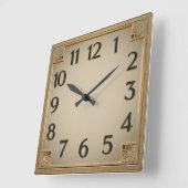 Art Deco Vierkante Klok (Hoek)
