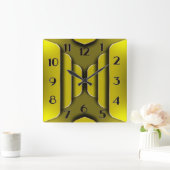 Art Deco Vierkante Klok (Huis)