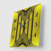 Art Deco Vierkante Klok (Hoek)