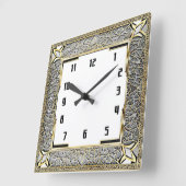 Art Deco Vierkante Klok (Hoek)