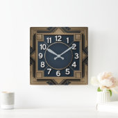 Art Deco Vierkante Klok (Huis)