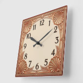 Art Deco Vierkante Klok (Hoek)