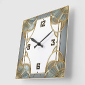 Art Deco Vierkante Klok (Hoek)