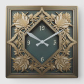 Art Deco Vierkante Klok (Voorkant)