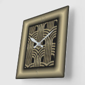 Art Deco Vierkante Klok (Hoek)