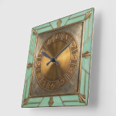 Art Deco Vierkante Klok (Hoek)